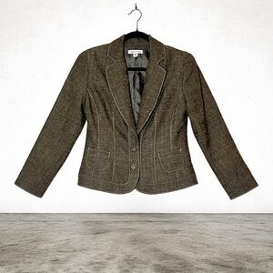 Coldwater Creek Women Light Brown front buttons Blazer Size P6